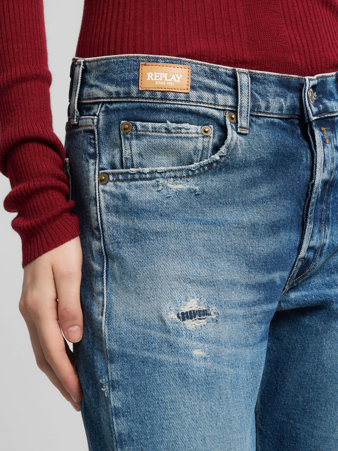 AUBRY BOY FIT JEANS, DENIM