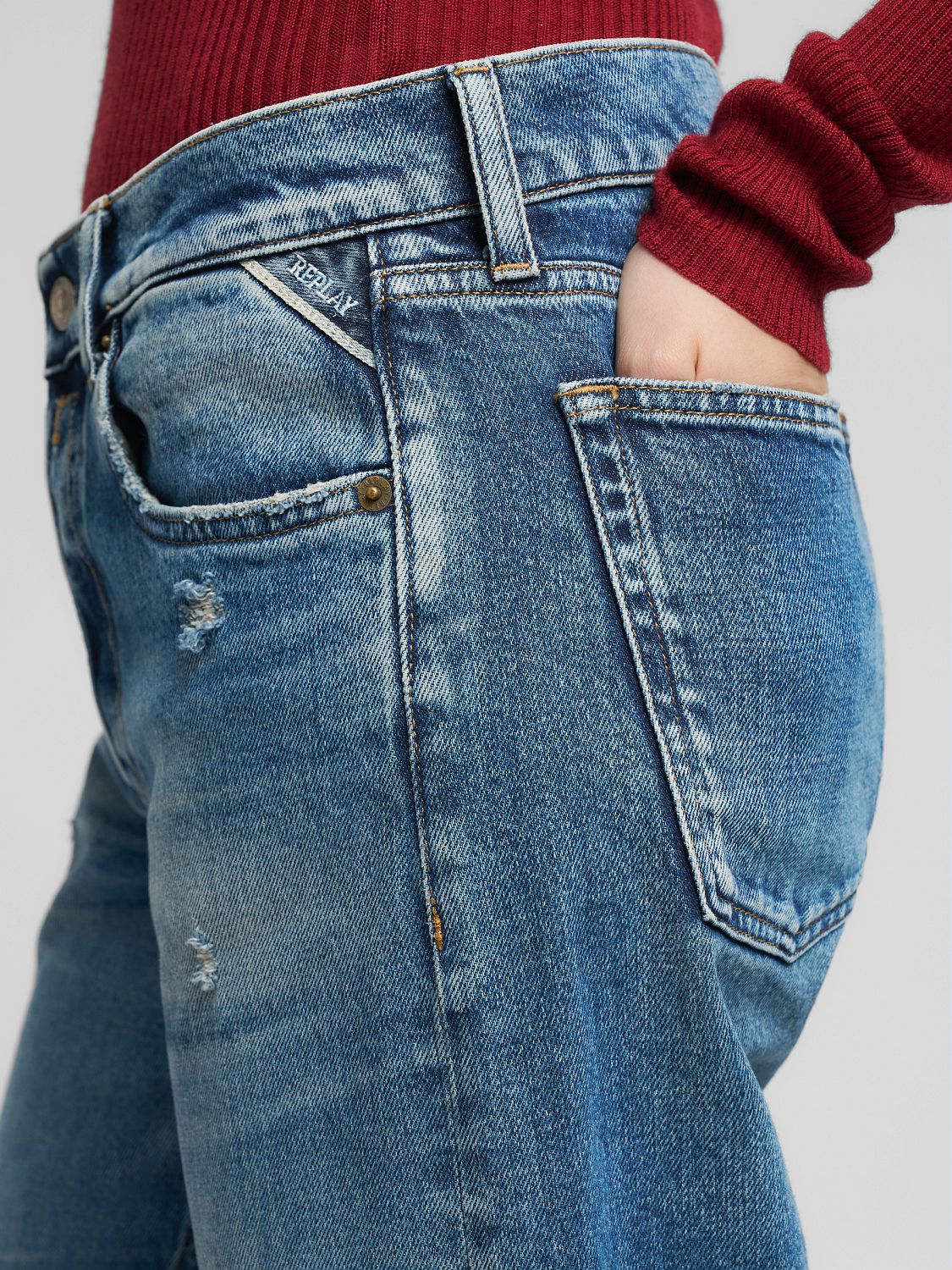 AUBRY BOY FIT JEANS, DENIM