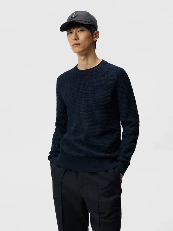 ARTHUR KNIT ORG COTTON, NAVY