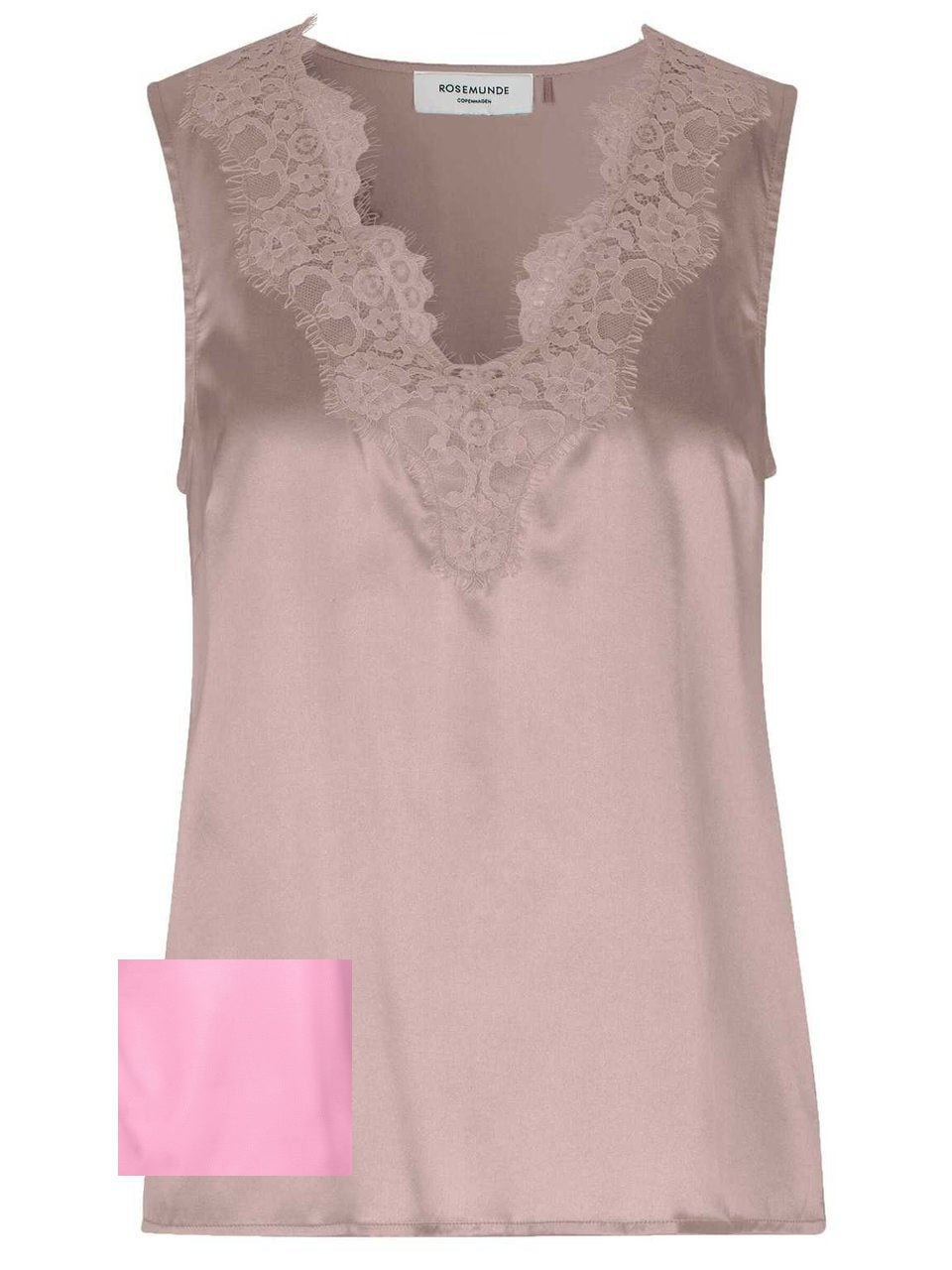 RWJade Silk Lace Top, Pink-a-boo