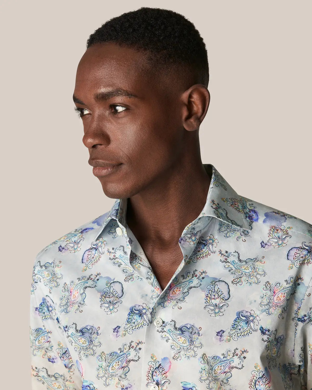 Fine twill, slim, light blue