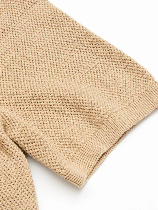 FILO KNIT POLO, KHAKI