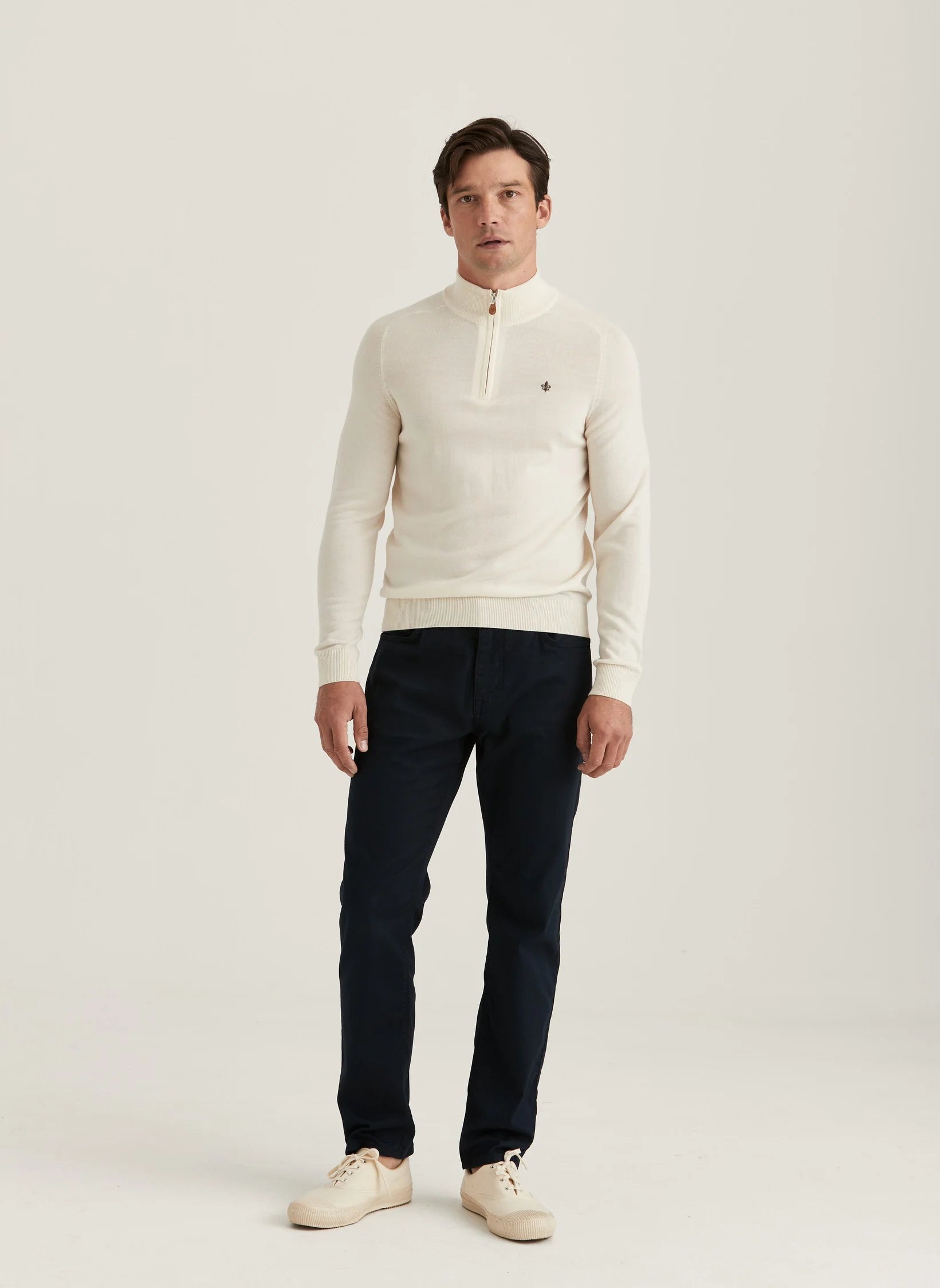 Merino John Zip, Off White