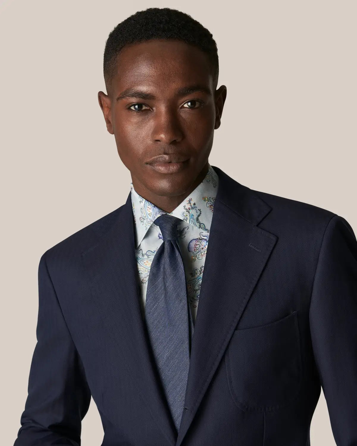 Fine twill, slim, light blue