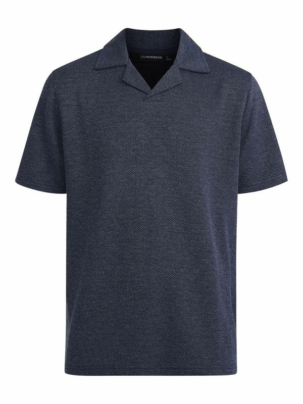 COLT OPEN COLLAR POLO, BLUE INDIGO