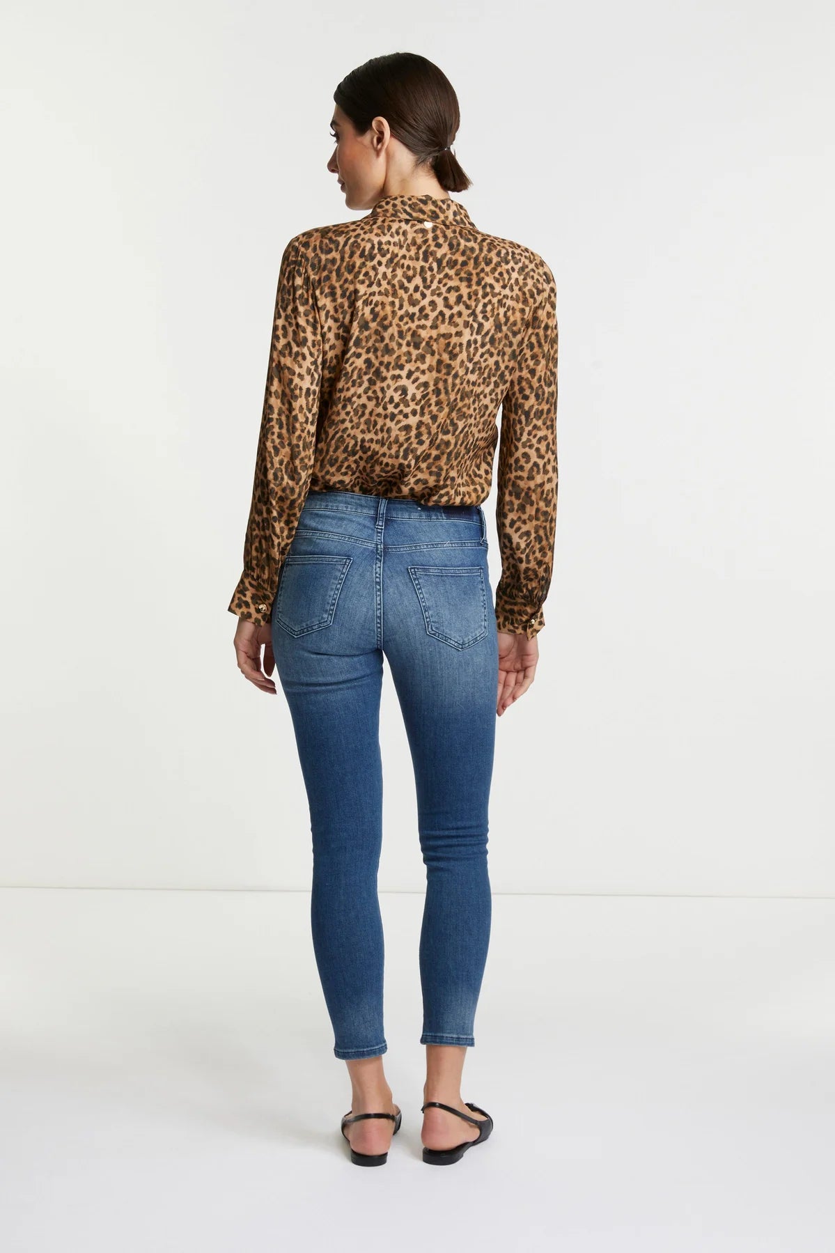 Midi Blue Denim Jeans