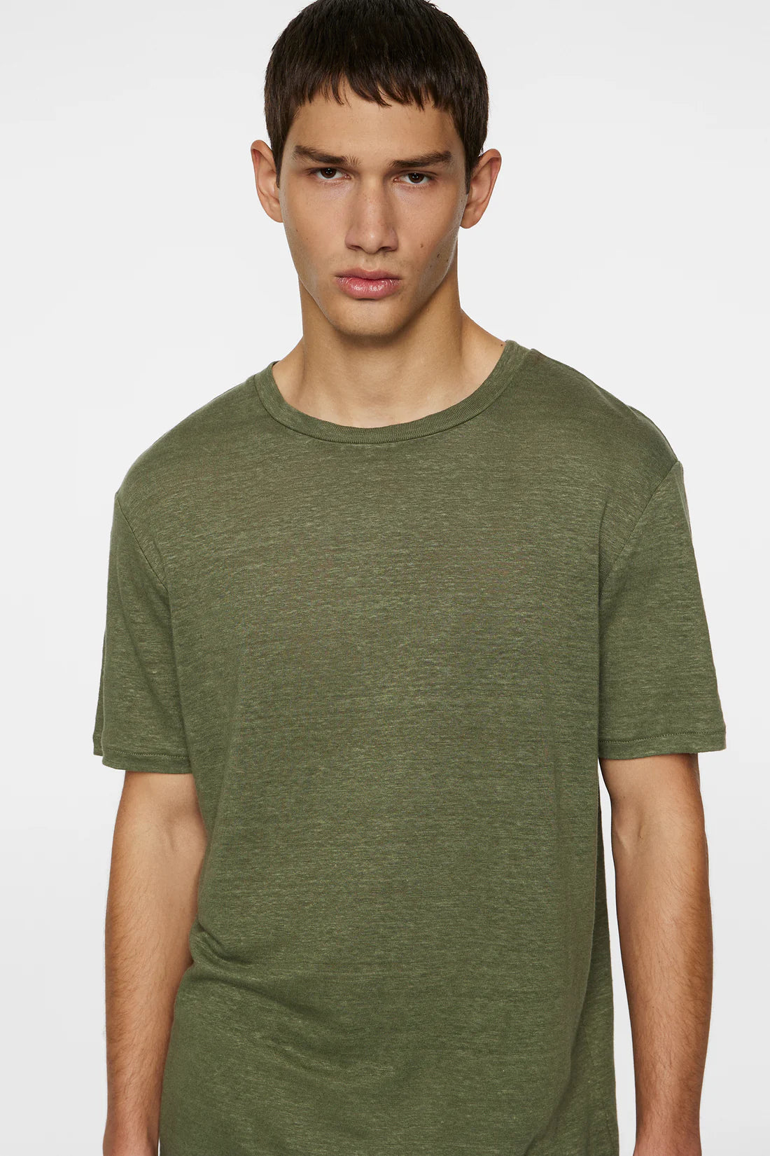 Coma Linen Tee, Olivine