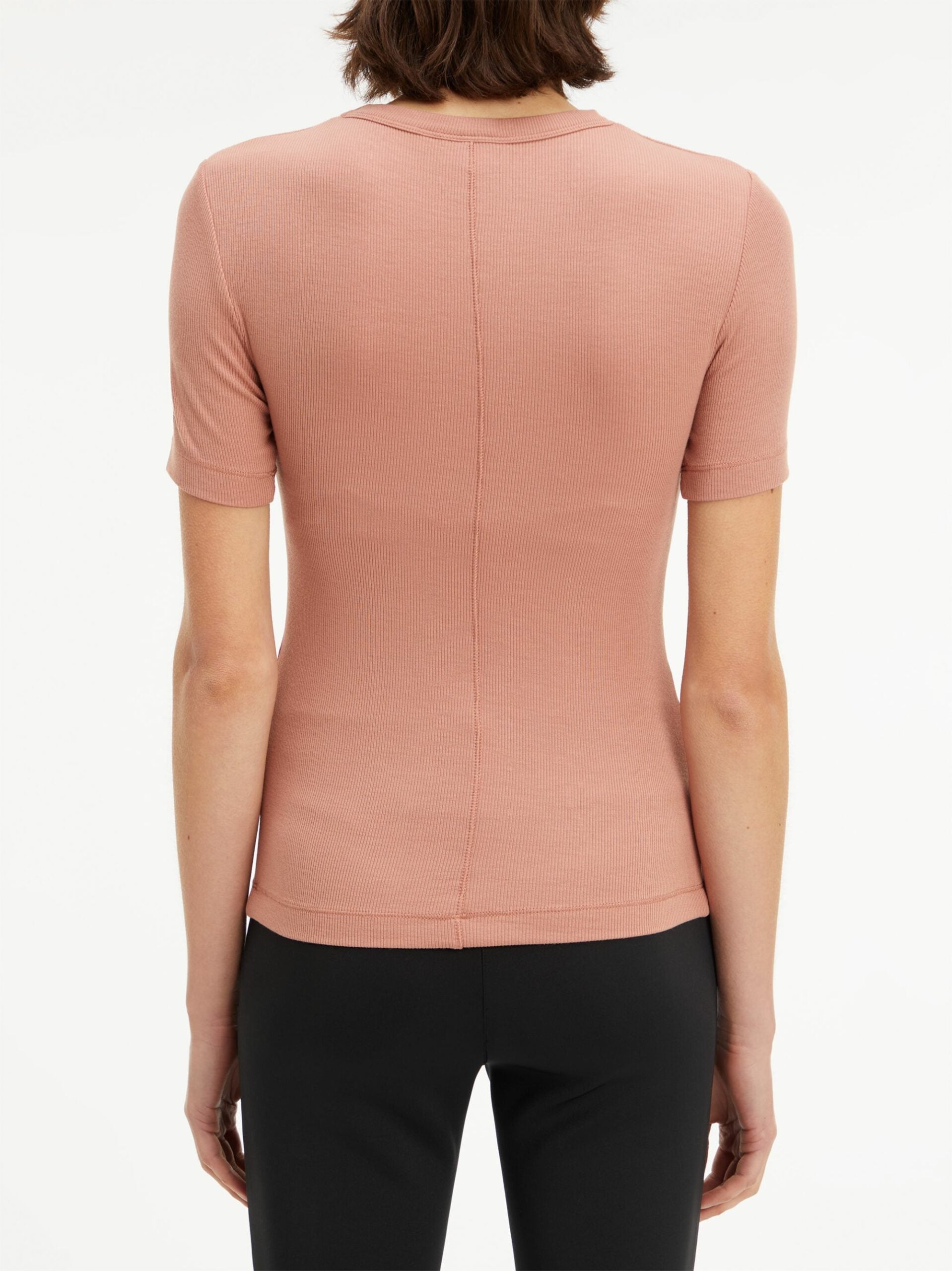 Modal Rib Crew Neck Tee