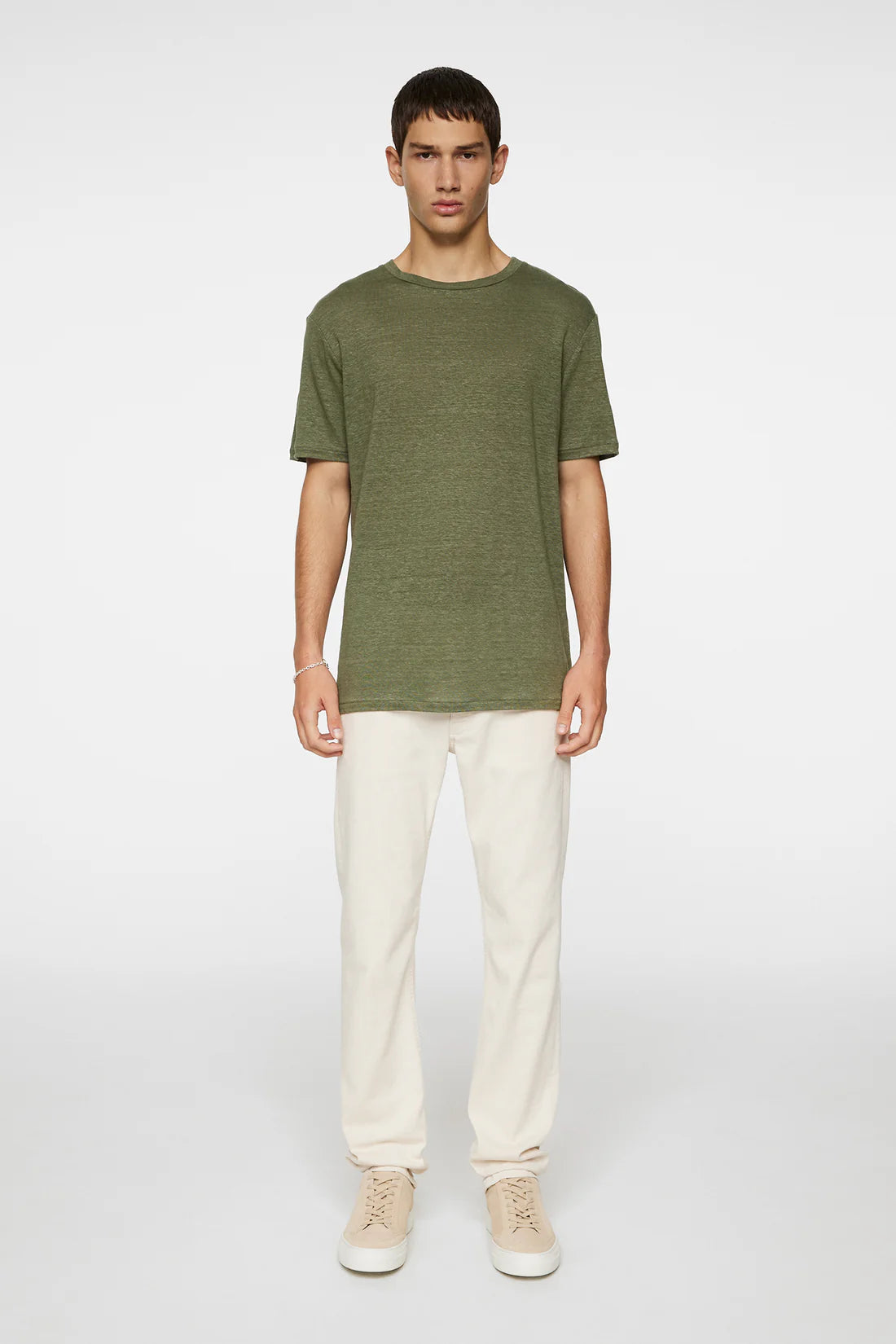Coma Linen Tee, Olivine