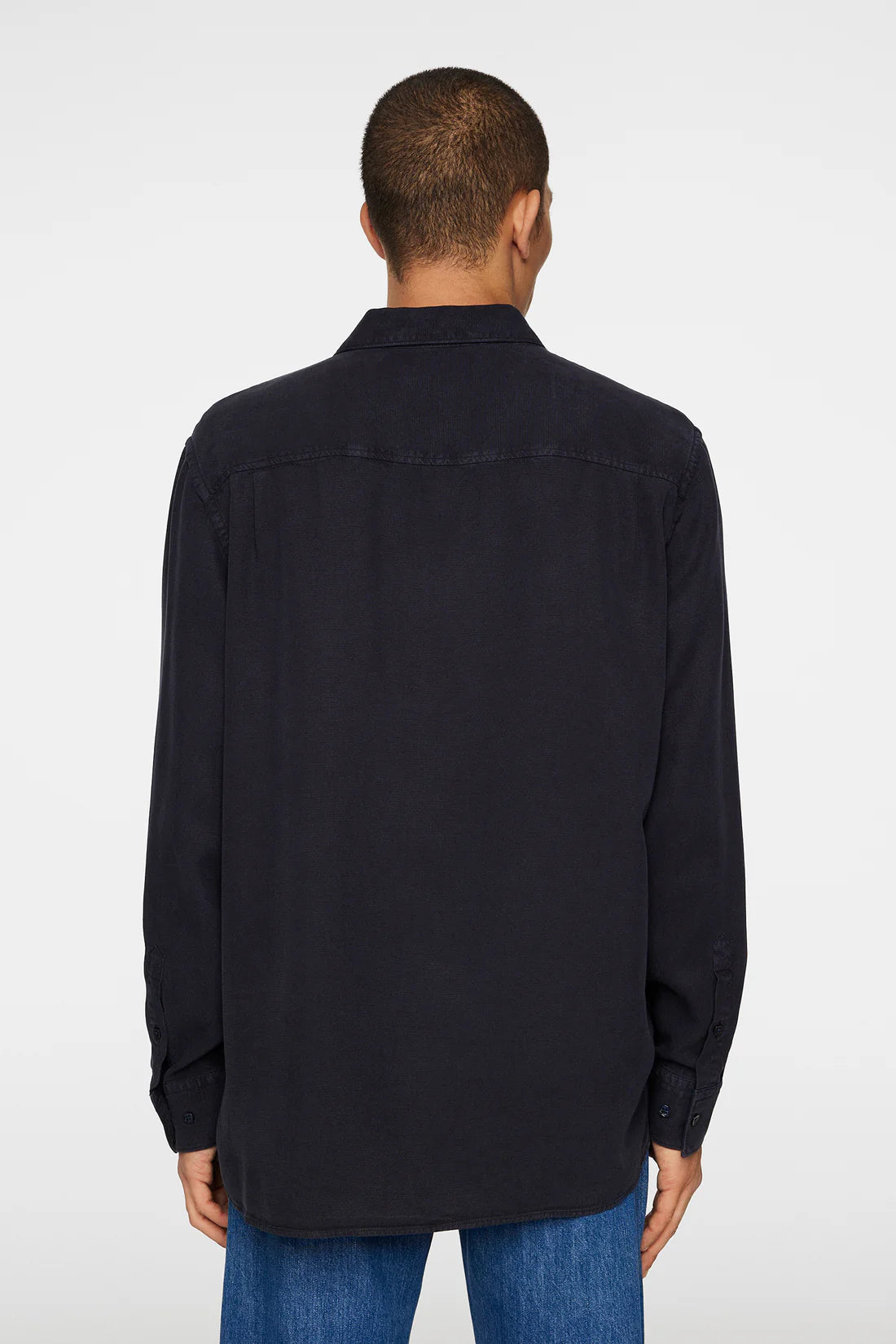 Reg Struct GMD Tencel Shirt, Navy