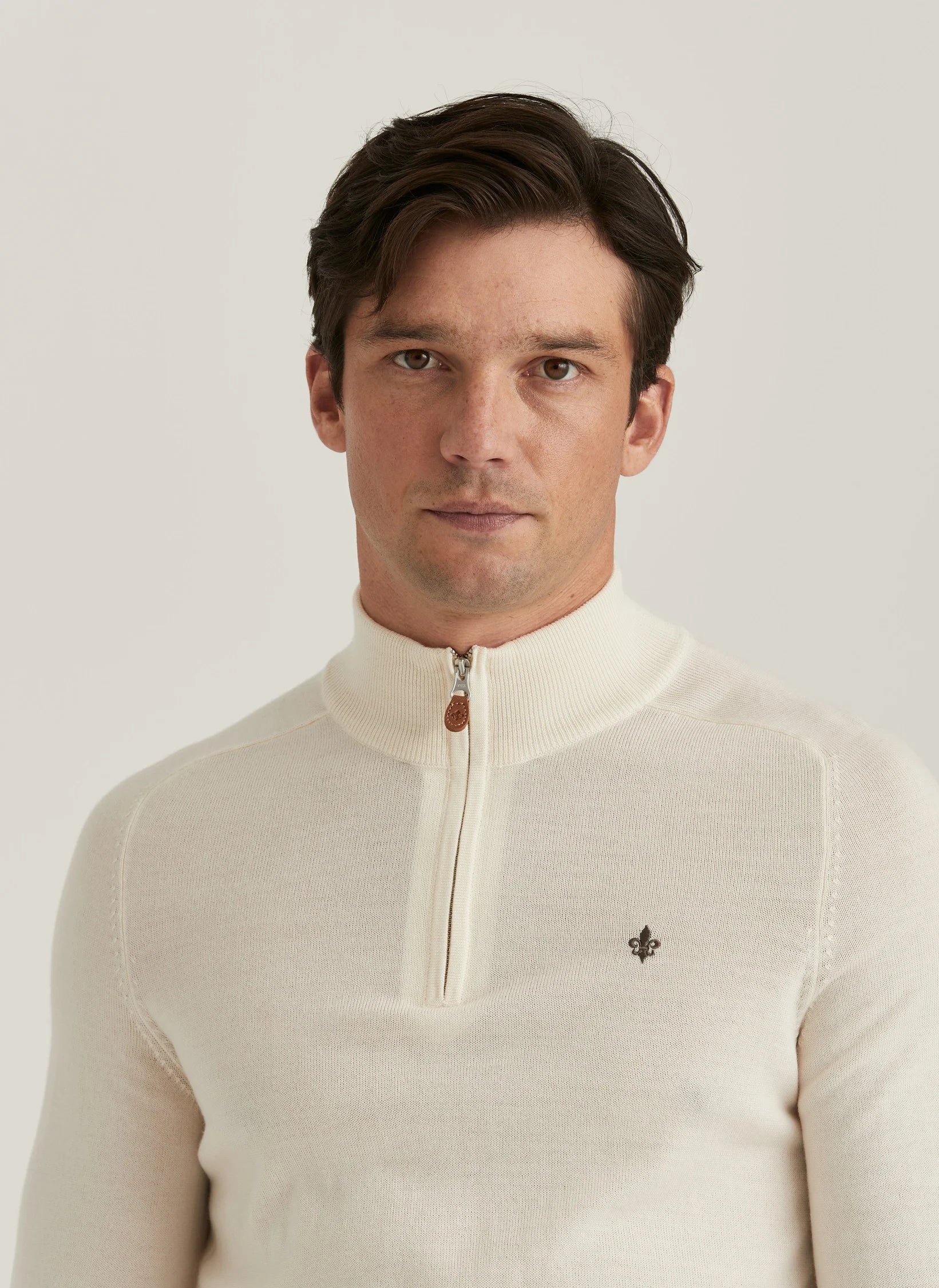 Merino John Zip, Off White