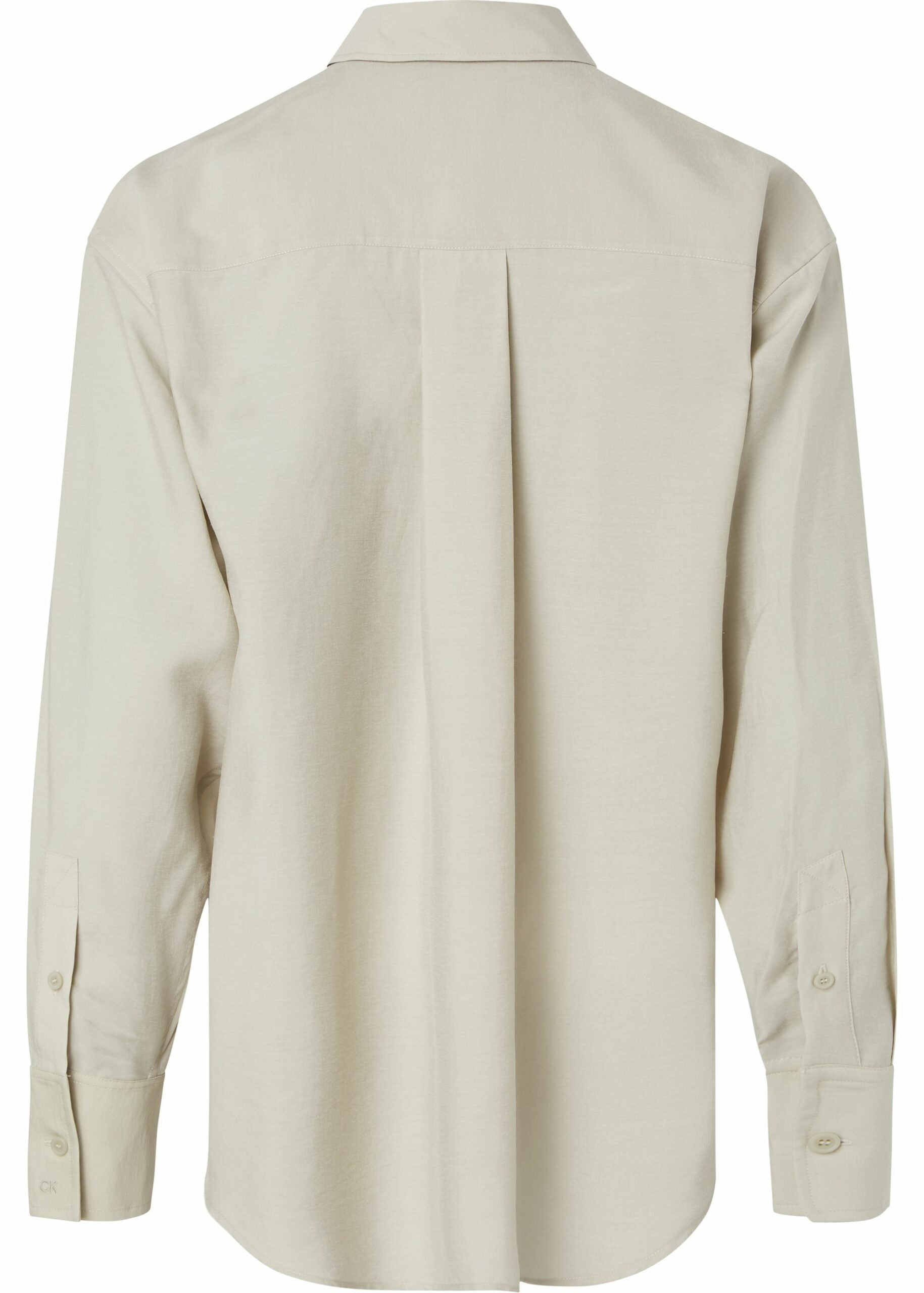 Relaxed sheer tencel shirt, moss grey