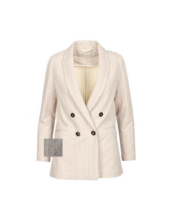 BLAZER DOUBLE BREASTED, BLU