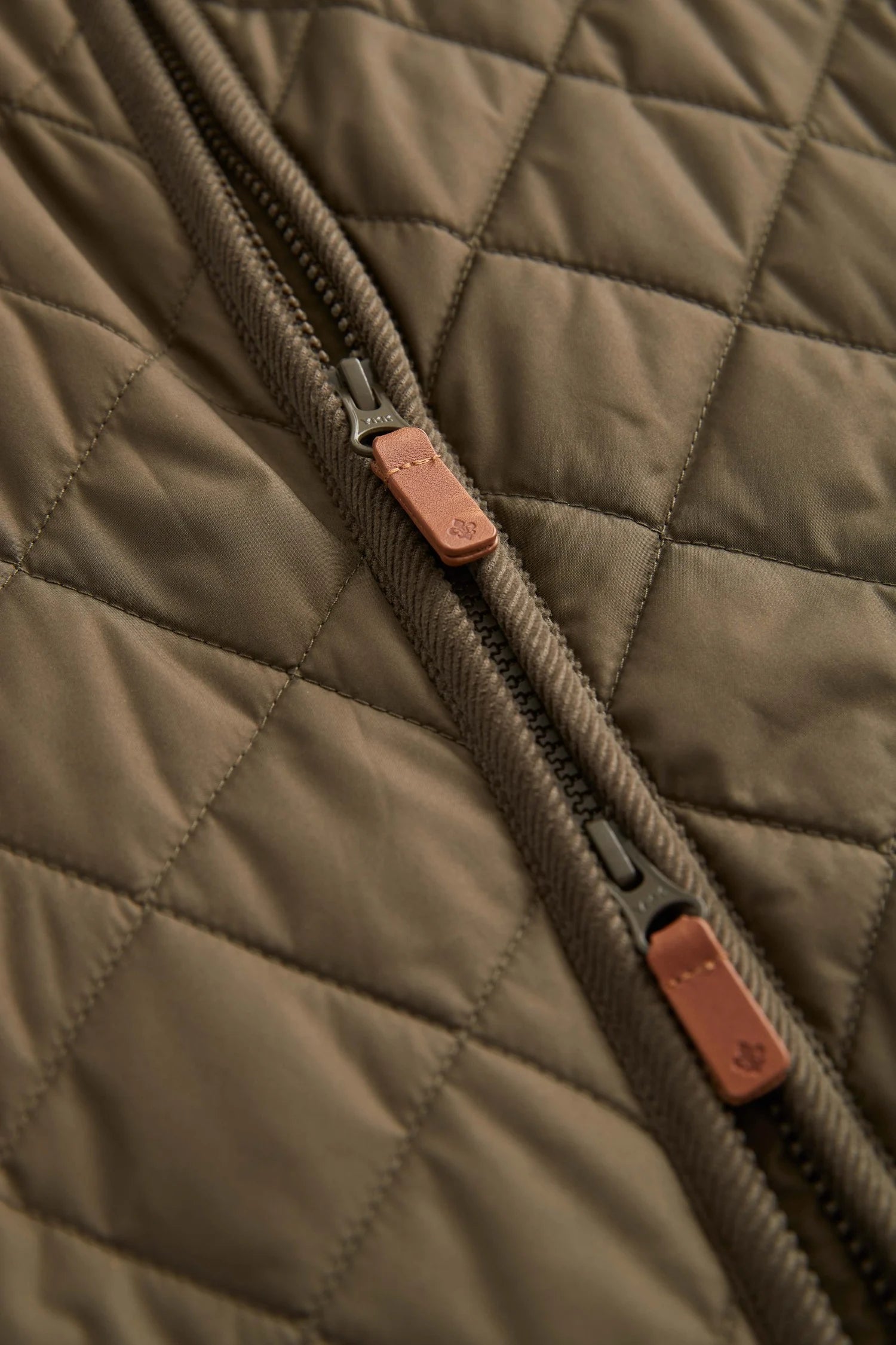 Teddy Quiltet Vest, Olive