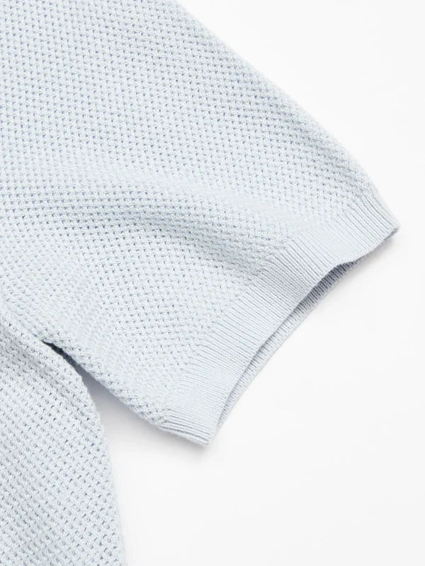 FILO KNIT POLO, BLUE WATER