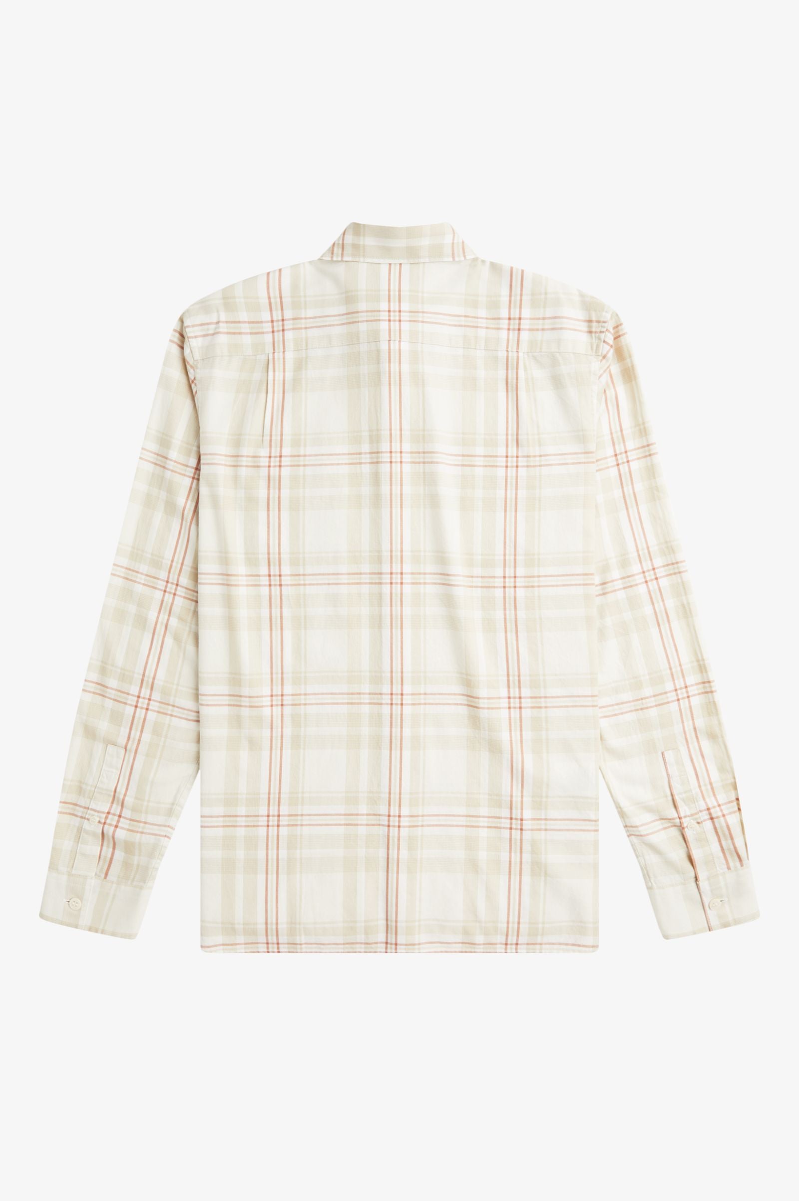 Tartan Twill Shirt, Ecru