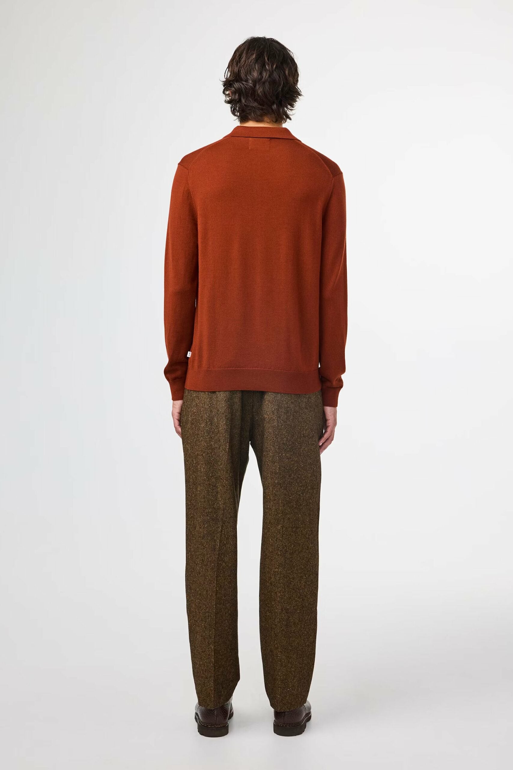 Sergio Zip Polo 6605, red brown