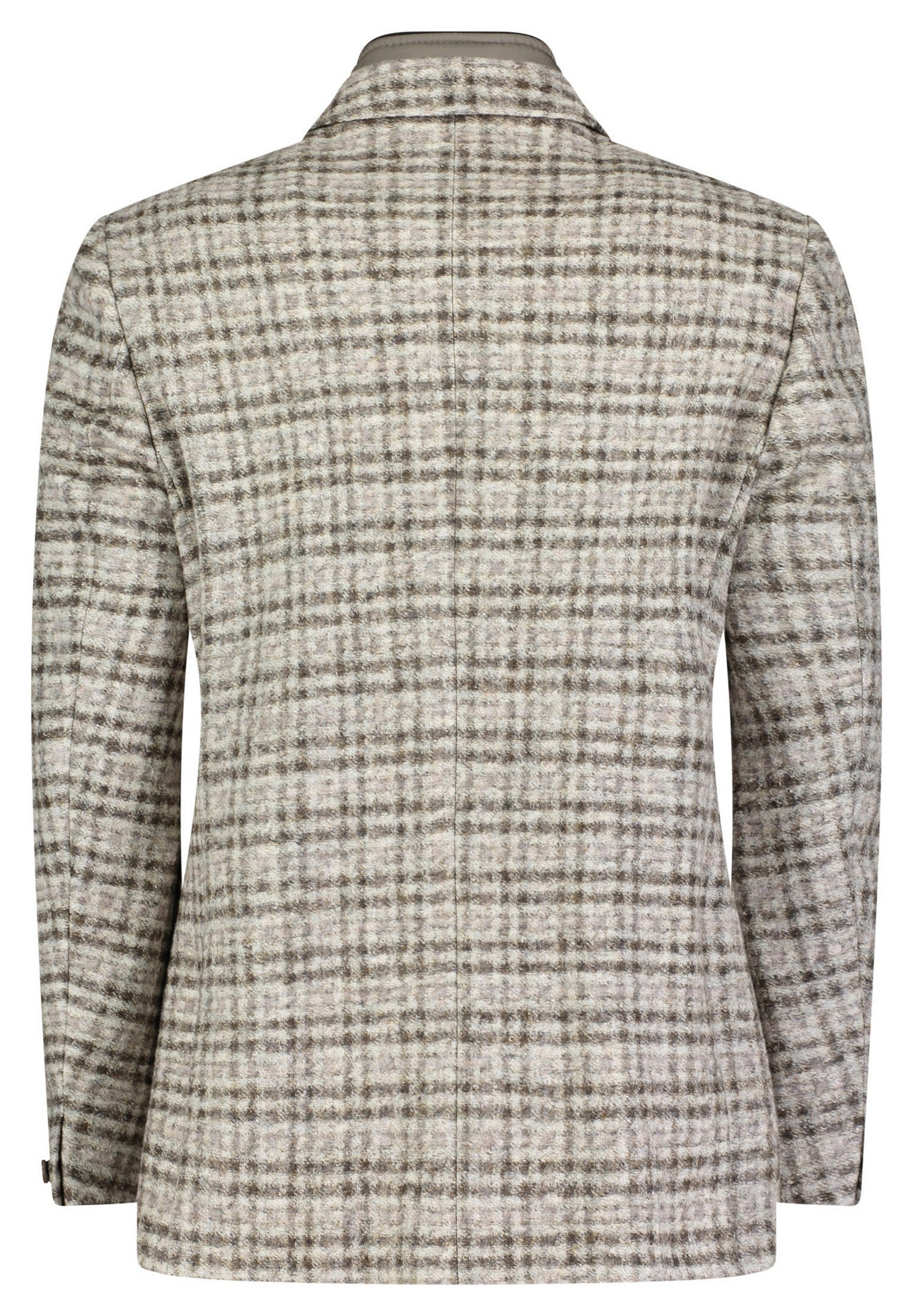 BOLD DUO CHECK JACKET, LIGHT BROWN CHECK