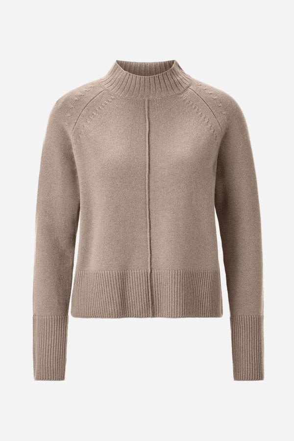 CASHMERE BLEND SWEATER, CAFFEE LATTE