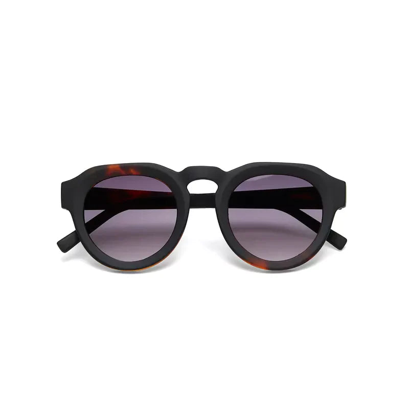 ZENO ROUND SUNGLASSES, BLACK