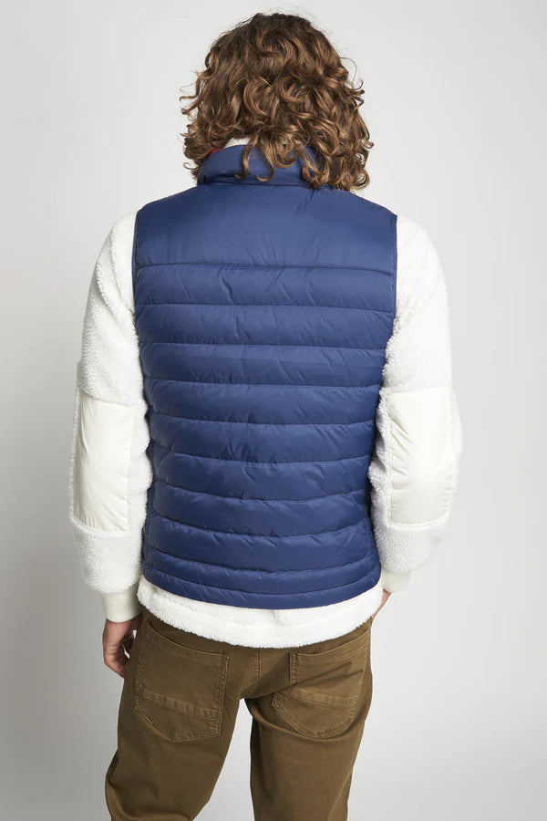 MAN OUTDOOR NYLON VEST, NAVY