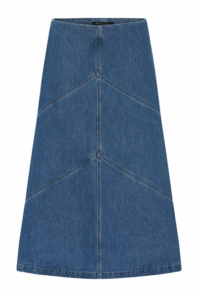 CANA ELEEN SKIRT, DARK BLUE DENIM