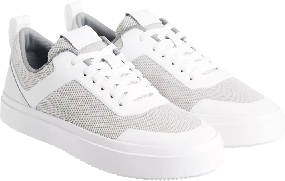 LOW TOP LACE SNEAKERS, WHITE/LIGHT GREY