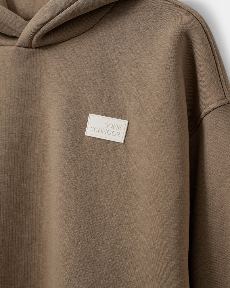 BASIK HOODIE, NOUGAT BROWN