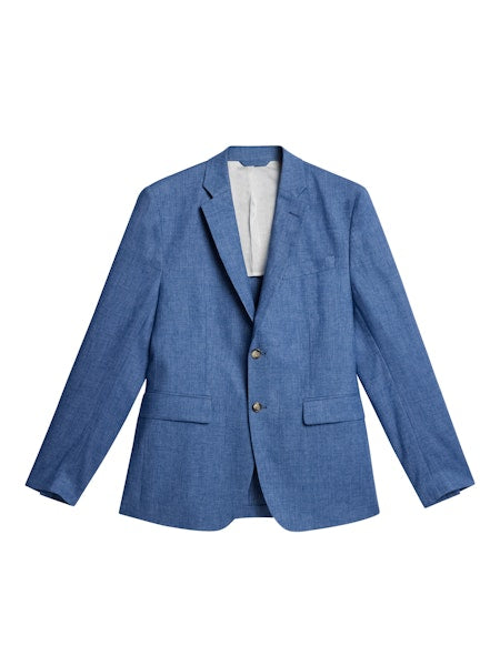 Hopper U Super Linen Blazer, Chambray Blue