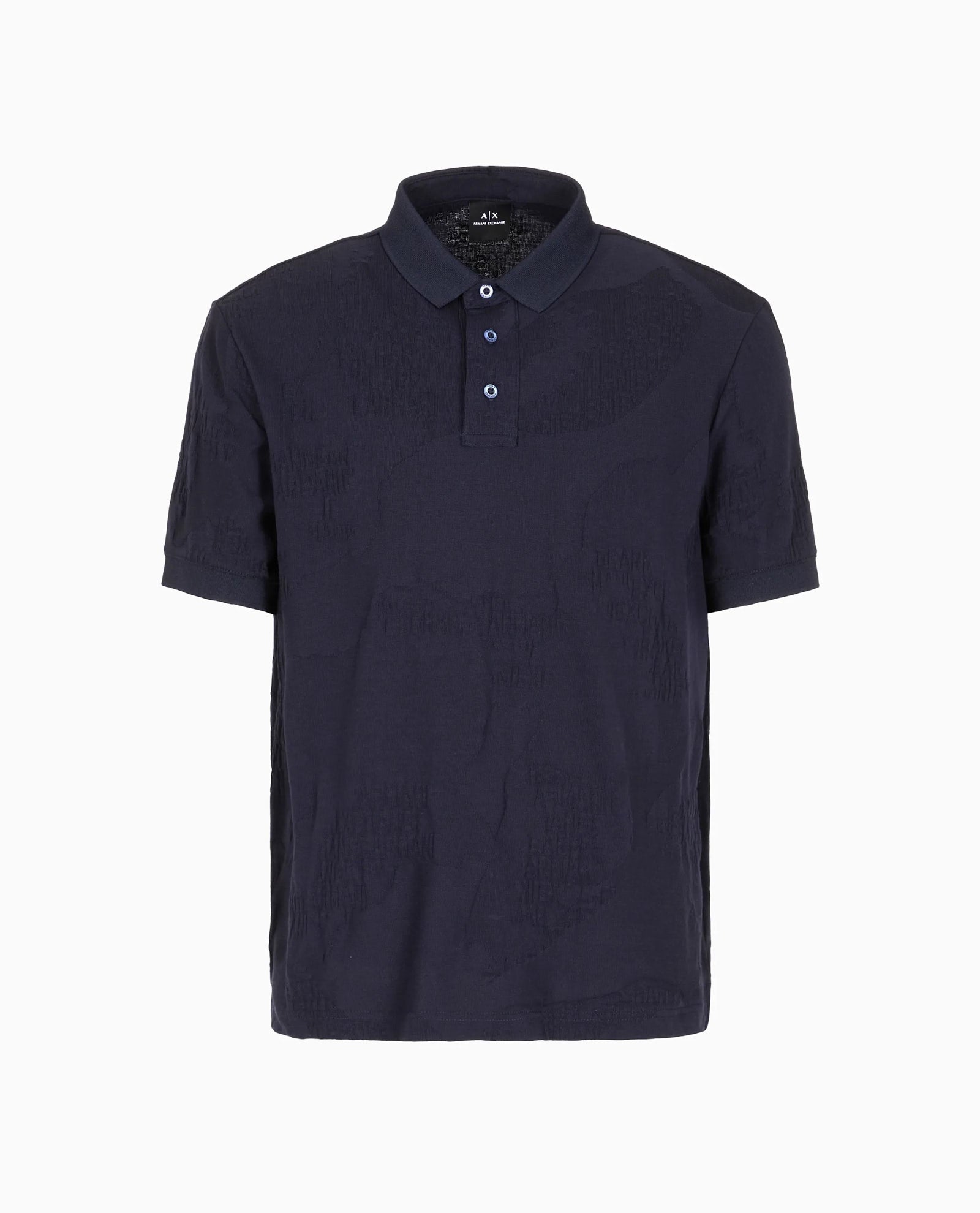 Man Jersey Polo Shirt, Deep Navy AO Camo