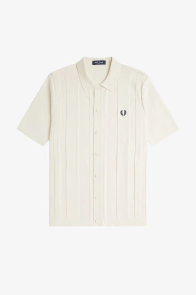 BUTTON SS SHIRT, ECRU