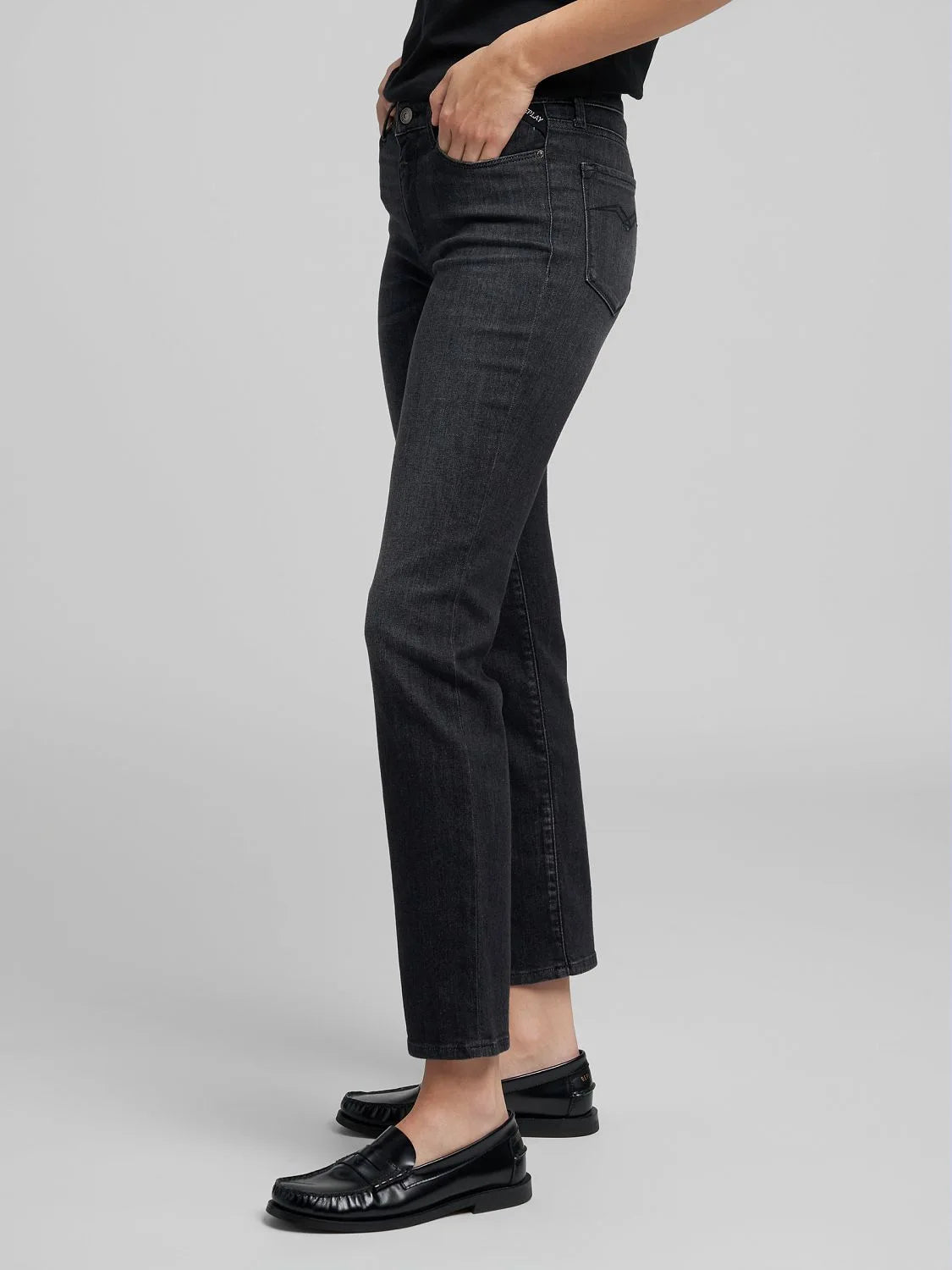 ZOLIE STRAIGHT FIT JEANS, BLACK