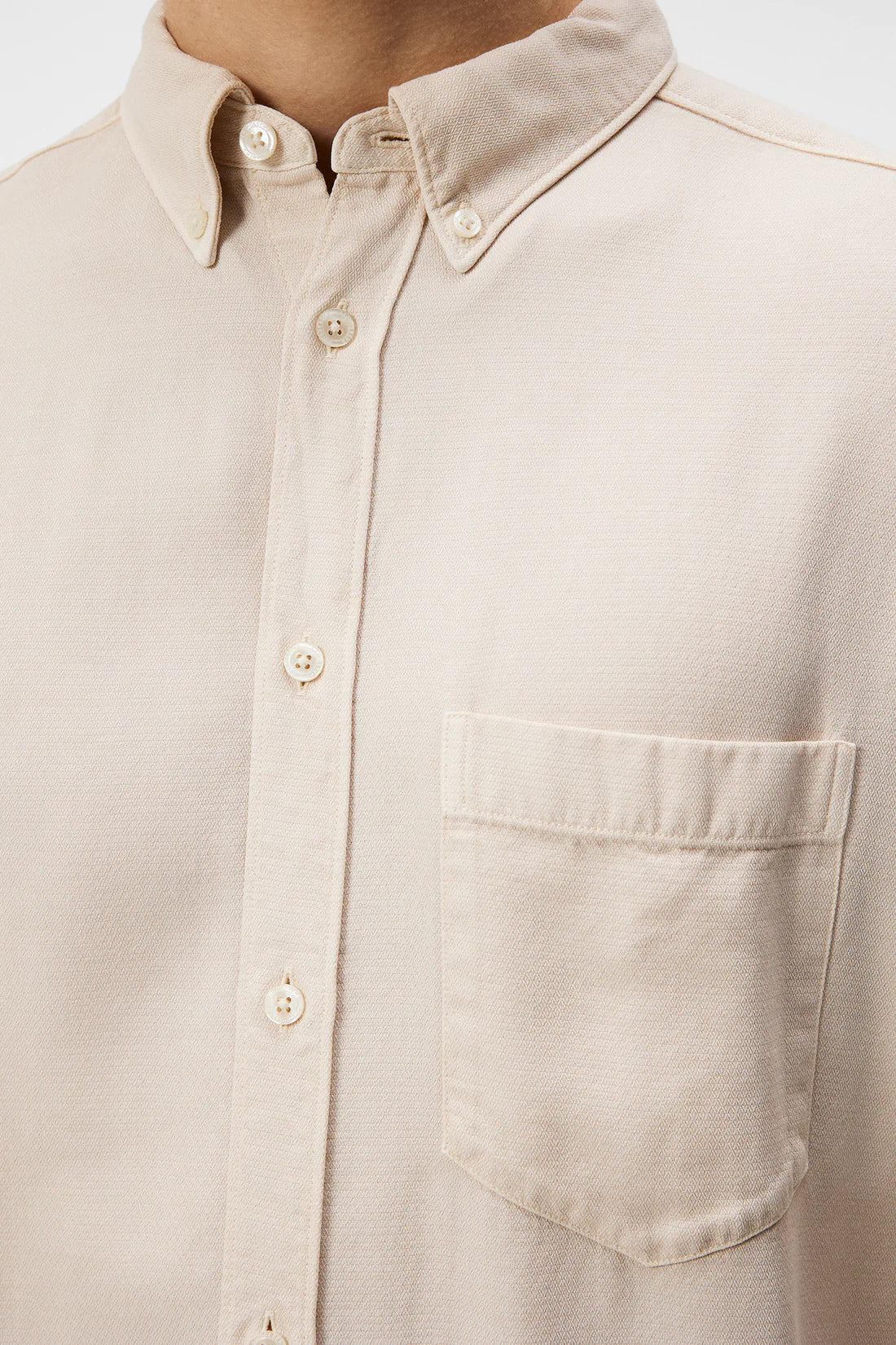 Reg LS Structure Tencel Shirt, Moonbeam