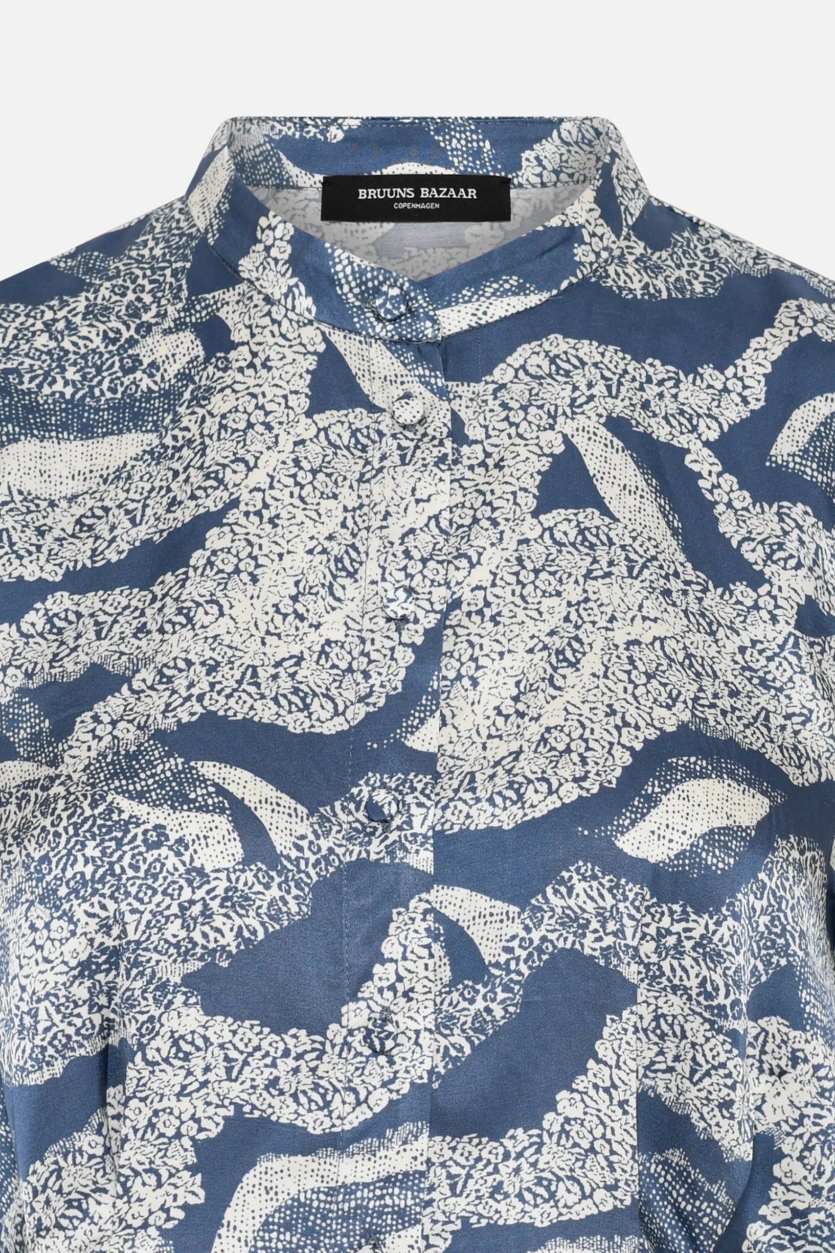 FloretBBZeas Shirt, Blue Lace Print
