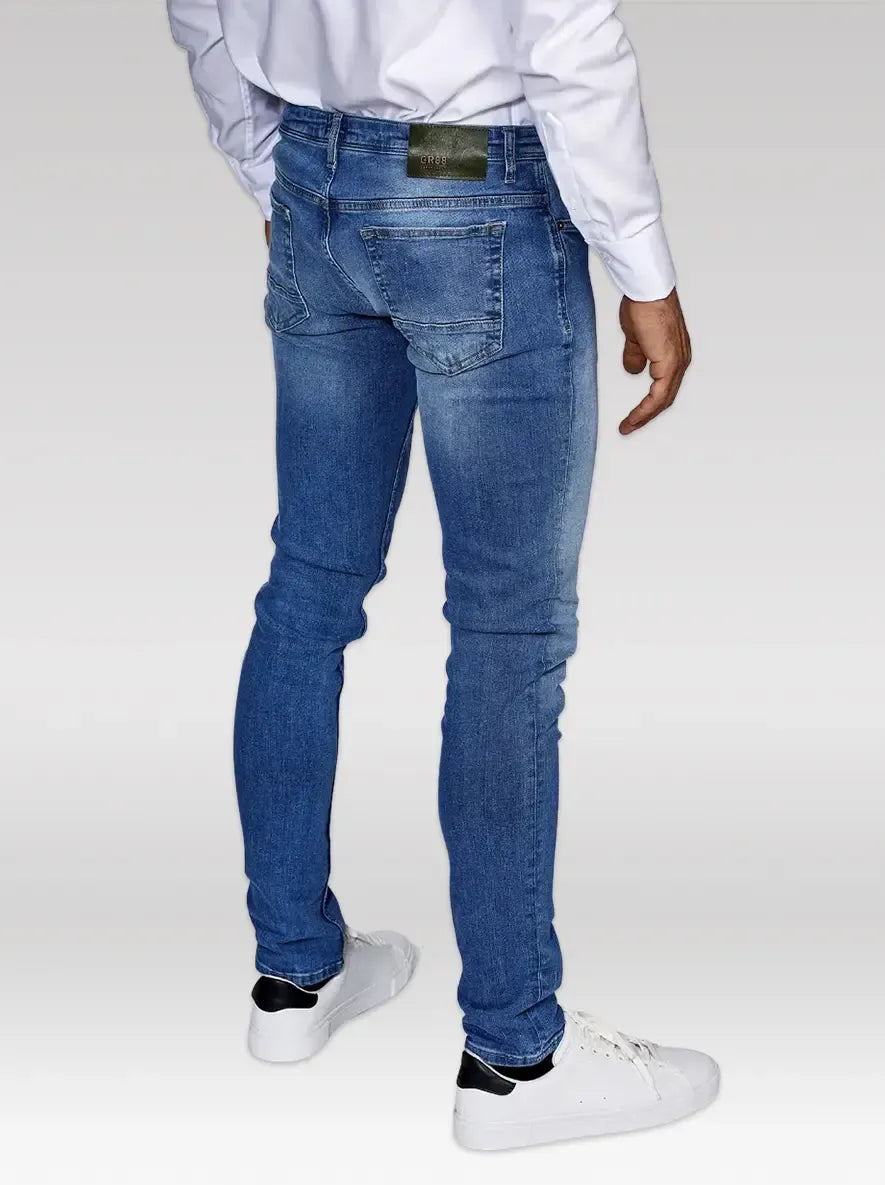 SKINNY STRETCH JEANS, DENIM