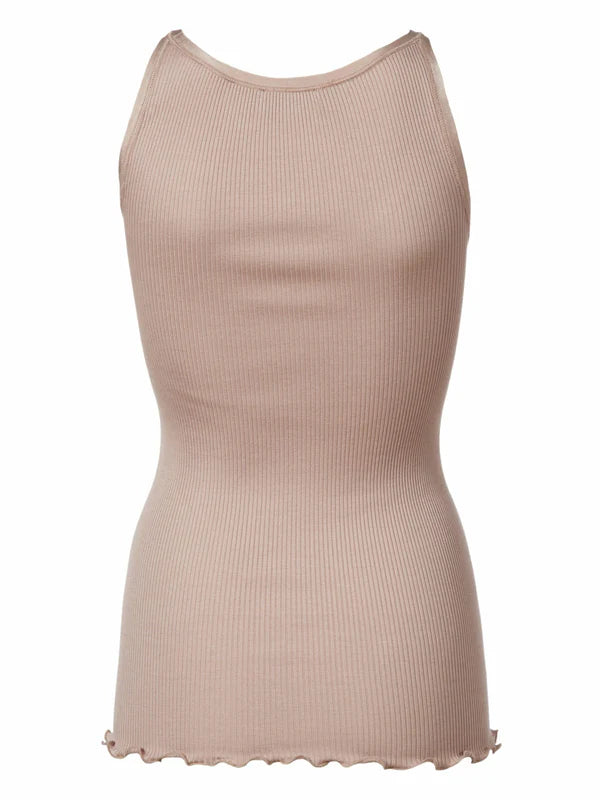 SILK TOP W/ELASTIC BAND, VINTAGE POWDER