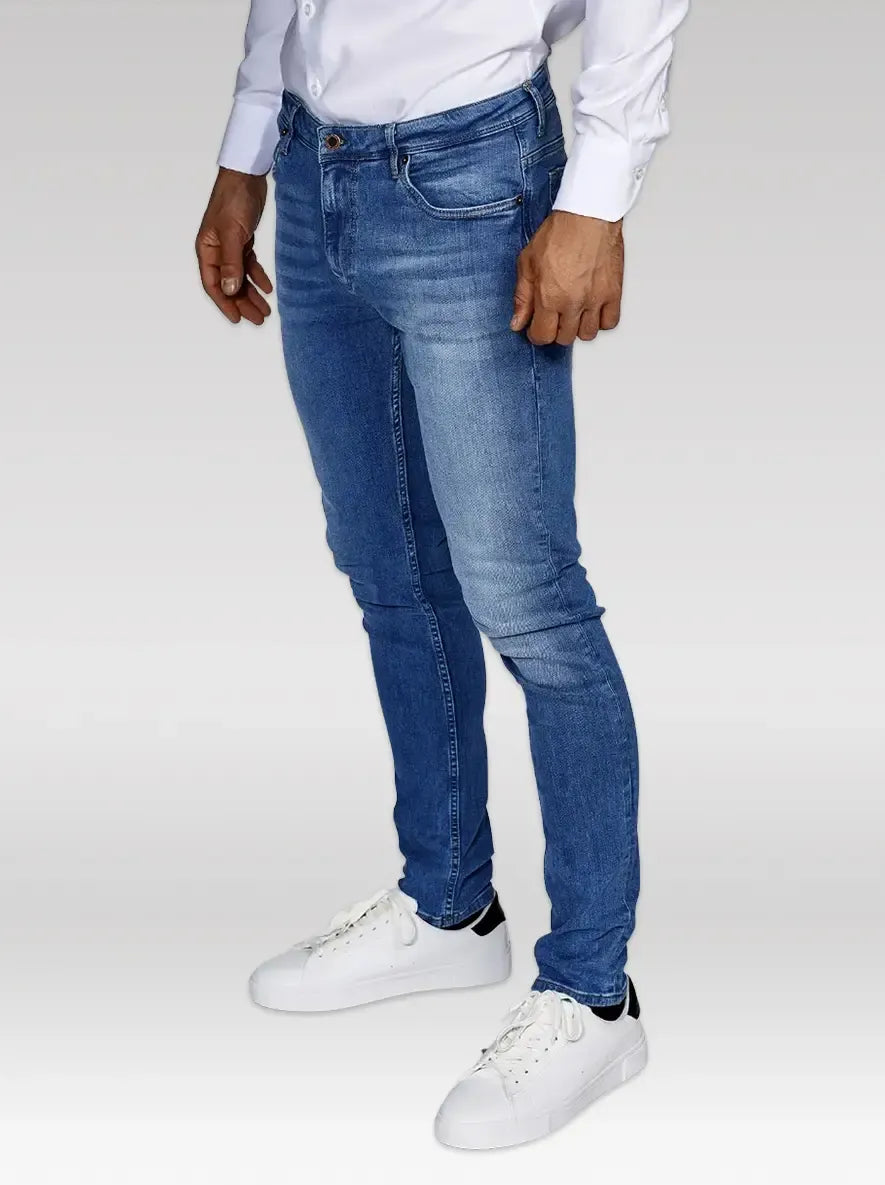 SKINNY STRETCH JEANS, DENIM