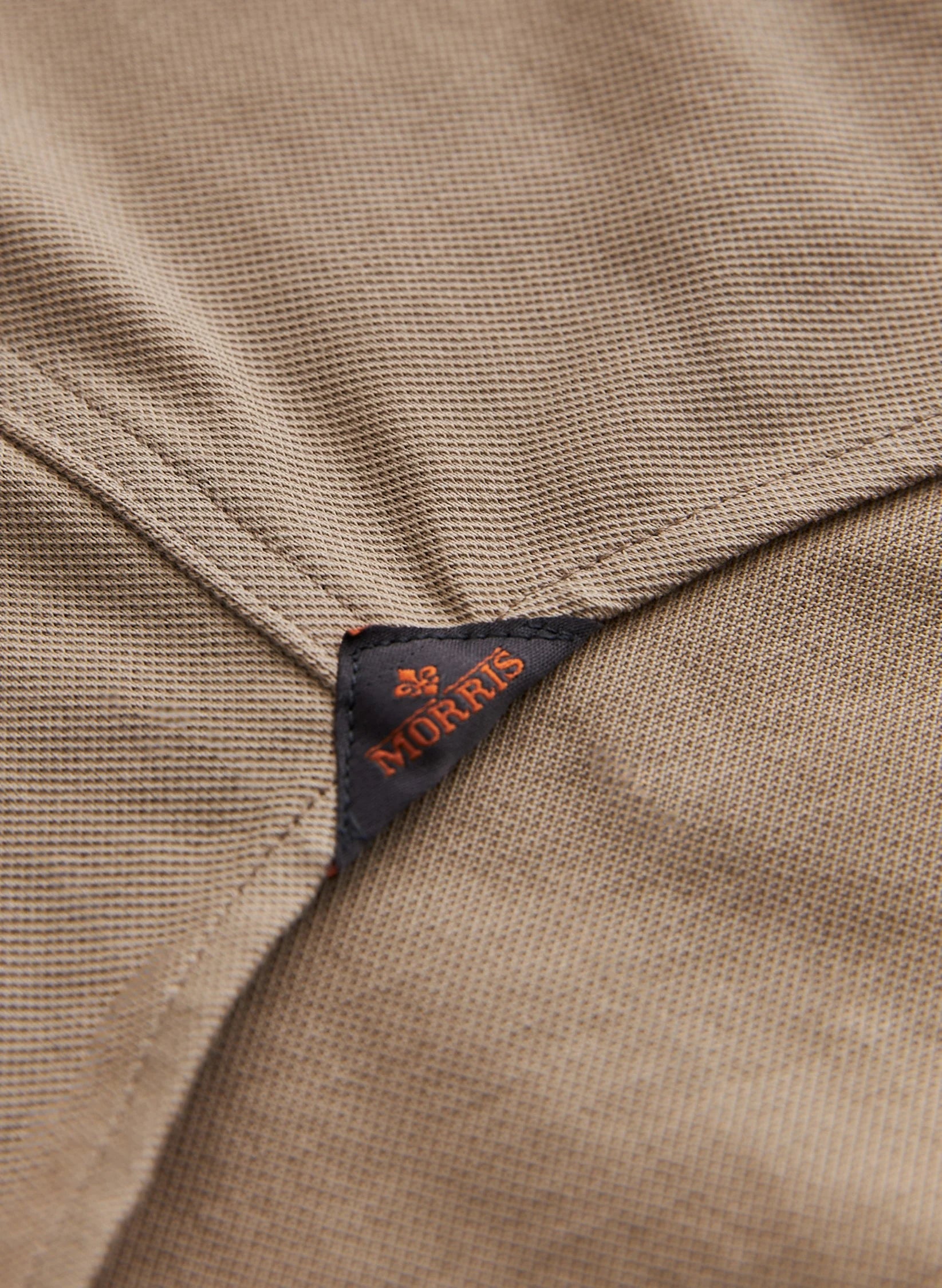 Eddie Pique Shirt, Slim fit, Khaki