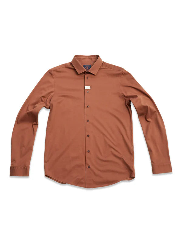 LUCCIO DRY SHIRT, BROWNISH