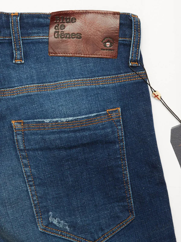 REPI DRAGON DARK USED JEANS, DENIM BLUE