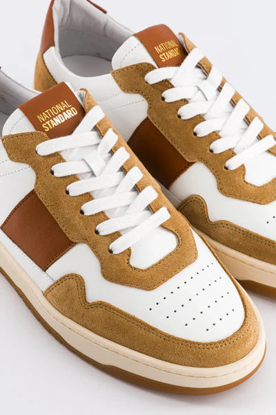 EDITION 6 SNEAKERS, WHITE COGNAC