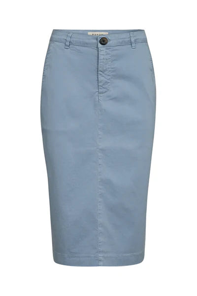 GIGI SKIRT, STEEL BLUE