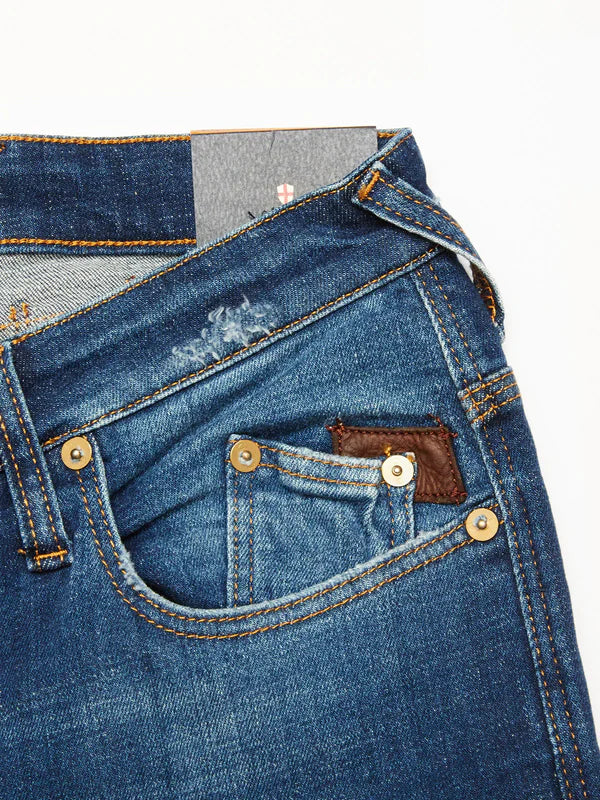 REPI DRAGON DARK USED JEANS, DENIM BLUE