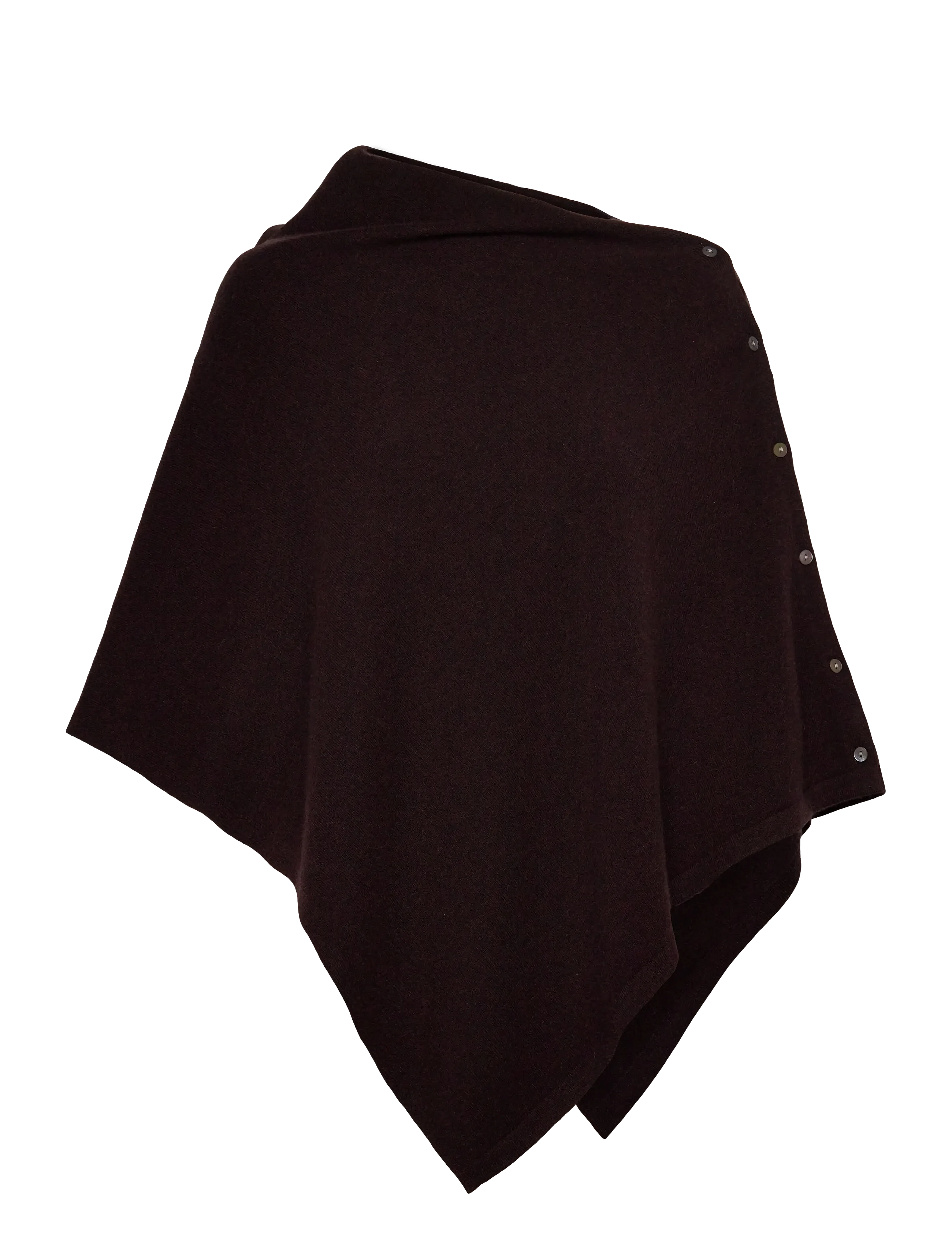 LAICA CASHMERE PONCHO, GANACHE