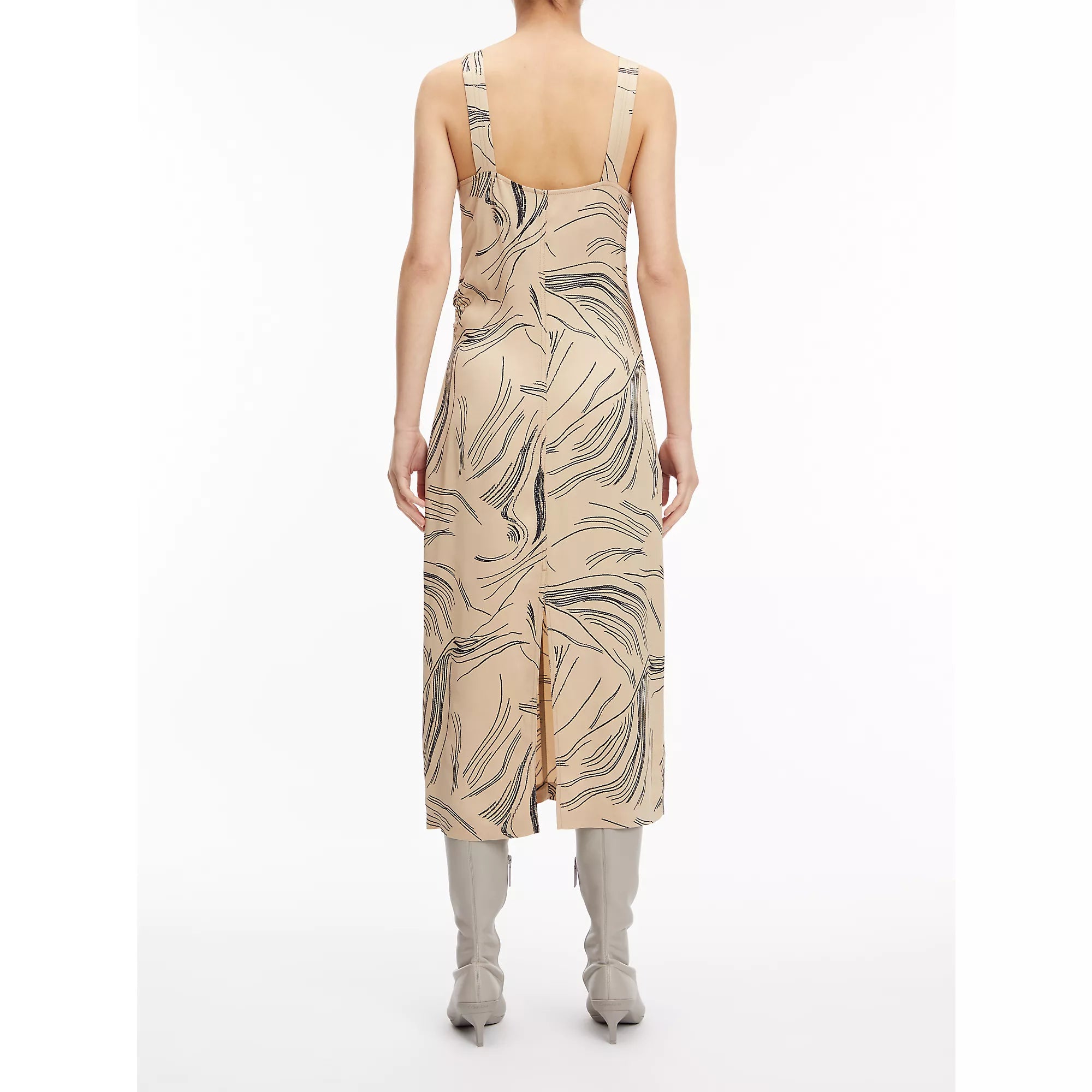 Surface Print Slip Dress (doeskin)