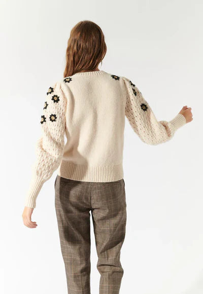 FELINEDEA CARDIGAN, CHALK