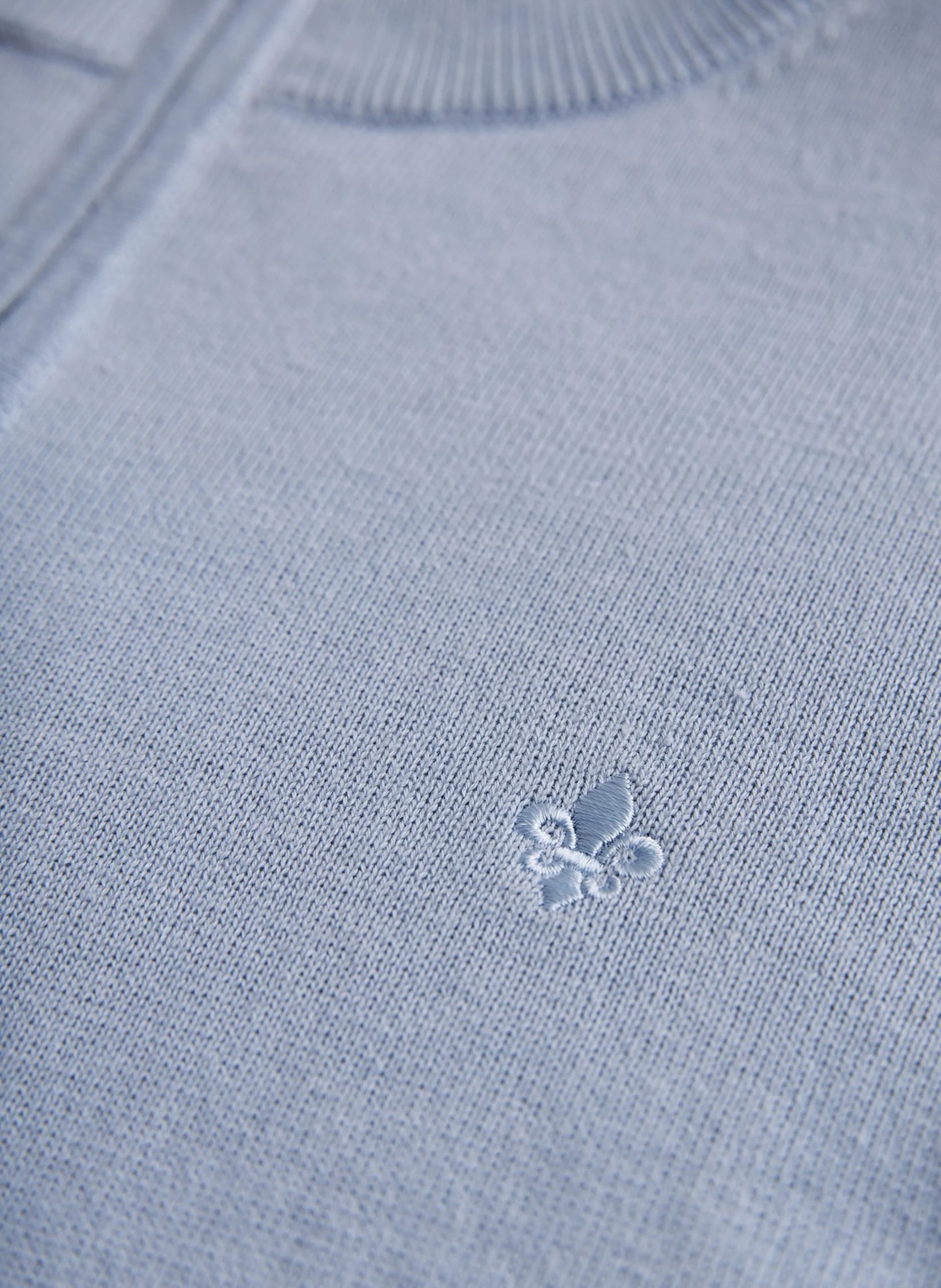 Riley Half Zip, Light Blue