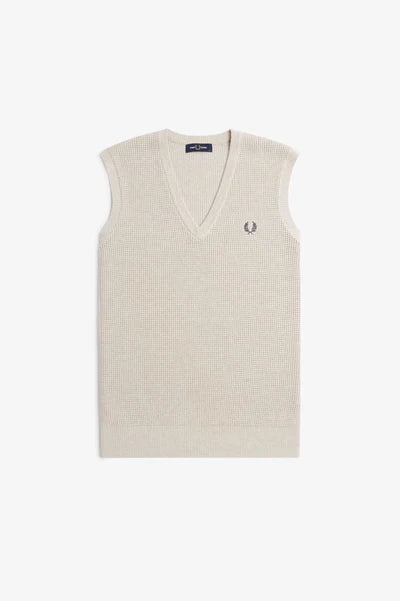 WAFFLE STITCH TANK, PORRIDGE