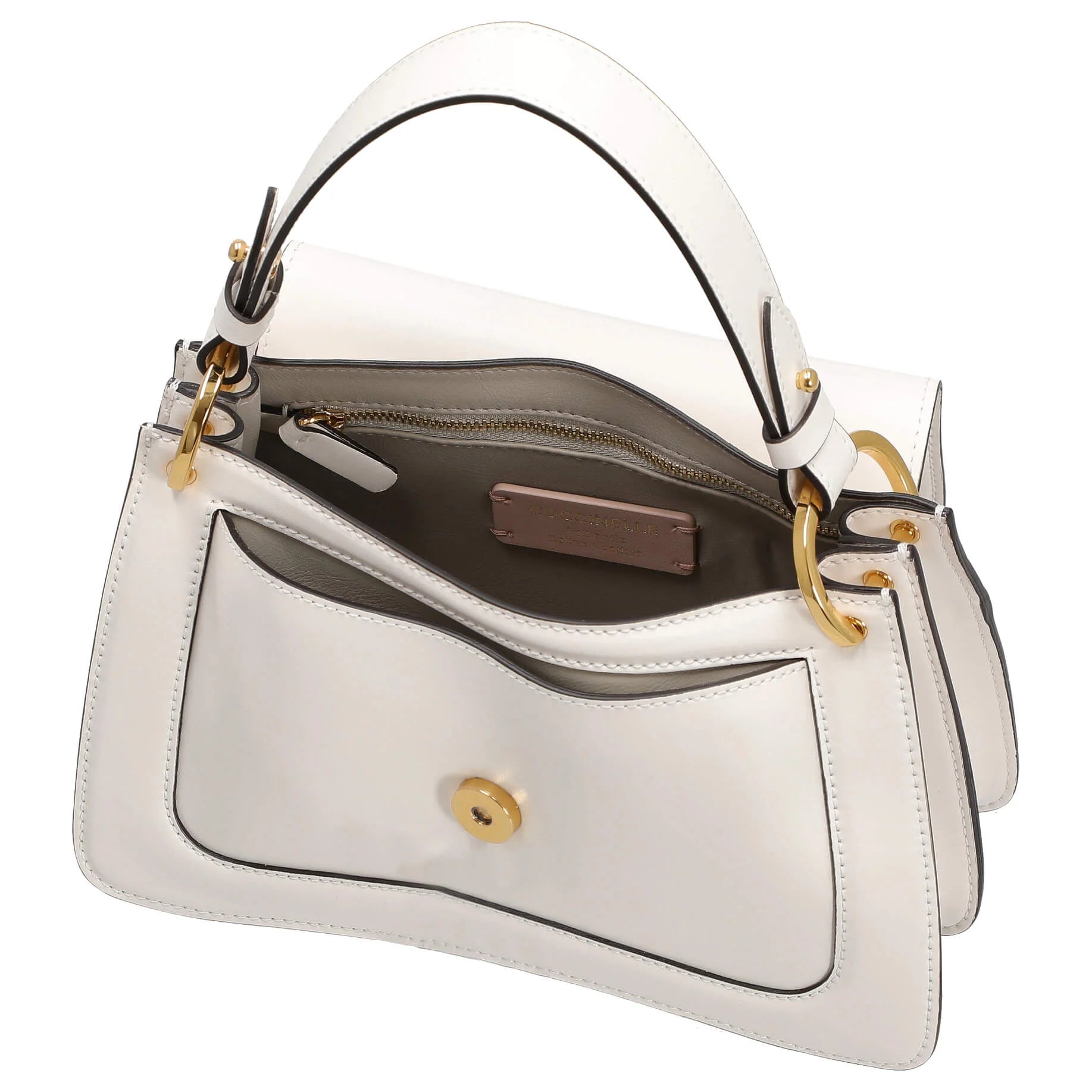 COCCINELLE C-ME CALF, BLANCO