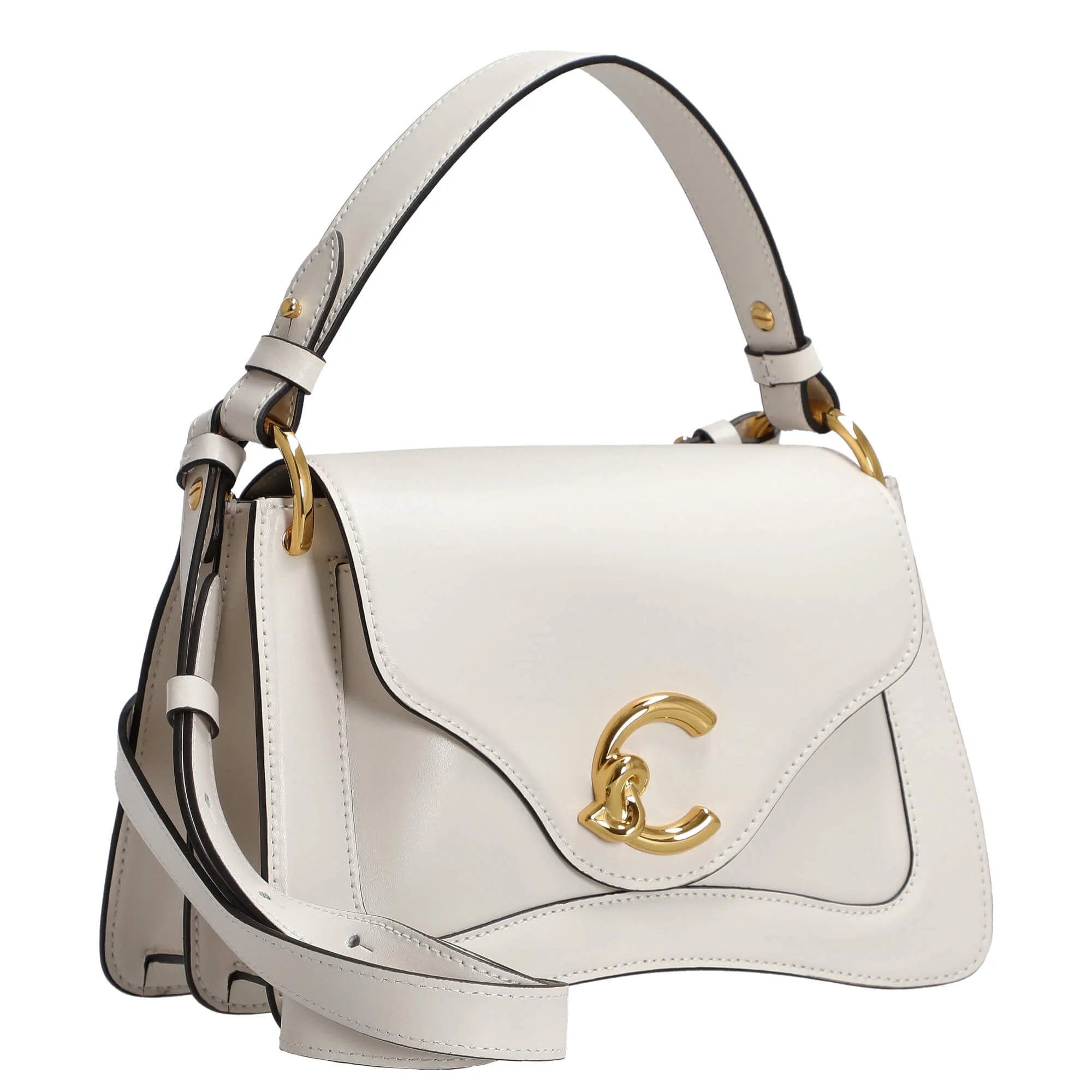 COCCINELLE C-ME CALF, BLANCO